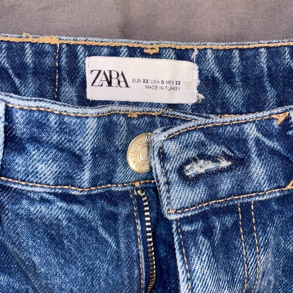 Zara Ripped Wide Leg Jeans - Picture 5 of 6